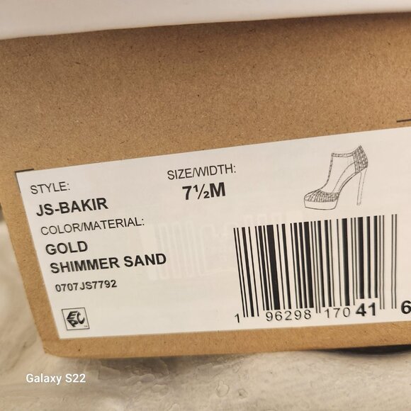 Jessica Simpson Women's Bakir Gold T-Strap Dress Platform Heels Size Various - Picture 6 of 15